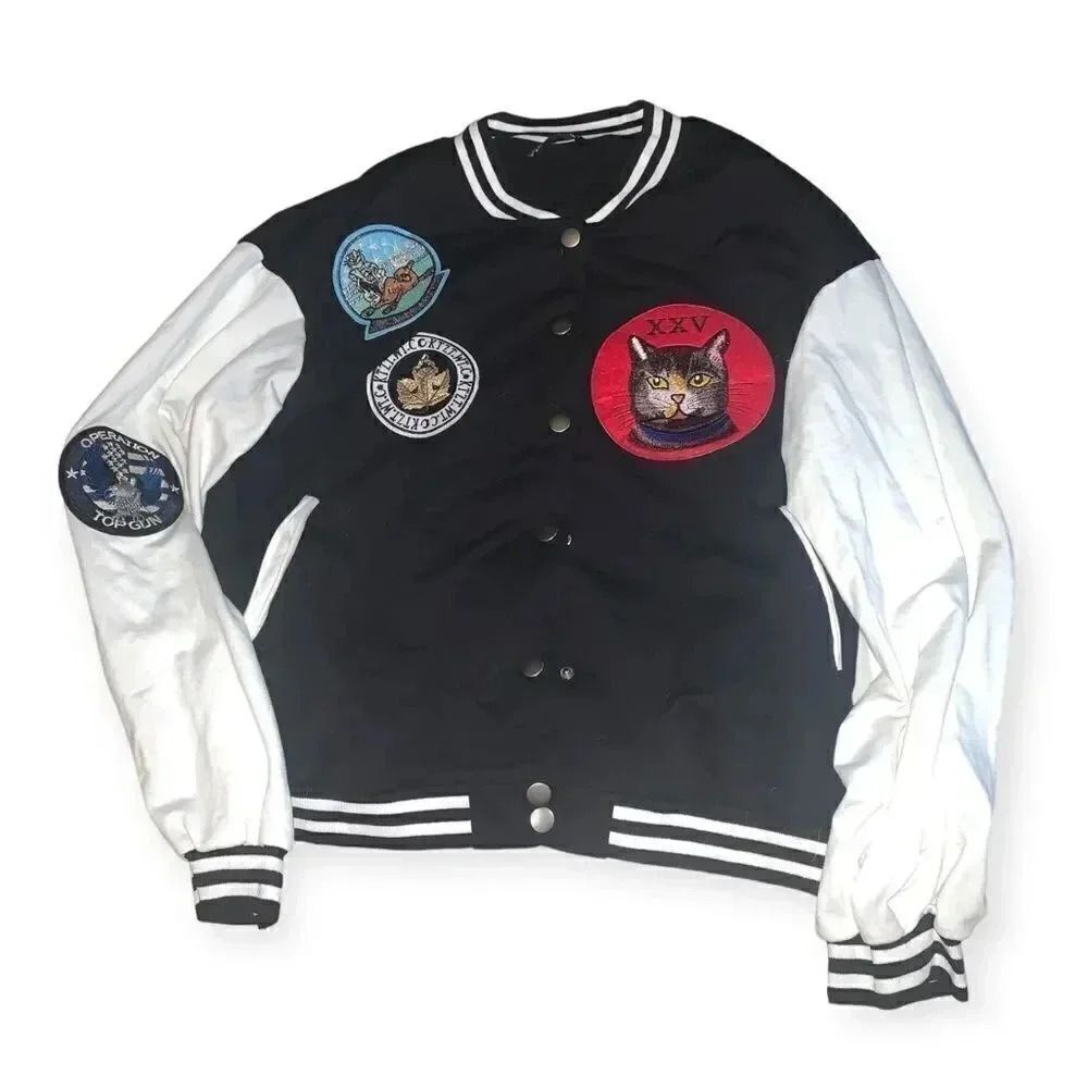 SHEIN  varsity patches jacket